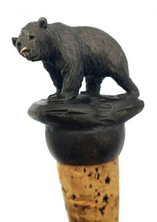 Vintage Rare Anri Bear Full Figure Animal Bottle Stopper