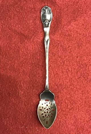 Art Nouveau Silver Plated Figural Spoon