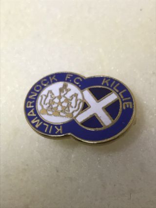 Very Rare Old Kilmarnock Fc Supporter Enamel Badge - Scotland - Scottish League