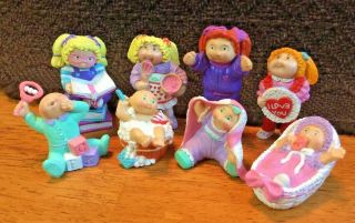 Vintage 1980s Cabbage Patch Kids - Mini Plastic Pvc Figures