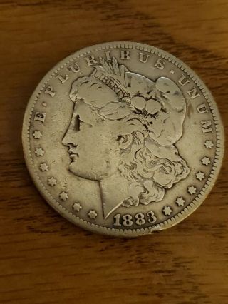 Carson City 1883 Cc Morgan Silver Dollar.  Rare