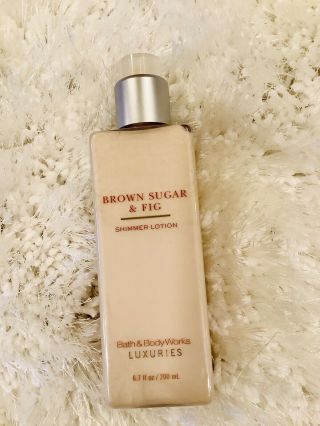 Bath Body Brown Sugar & Fig Shimmer Lotion Body Luxuries Rare Retired
