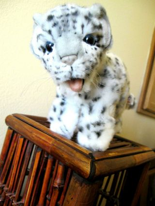Euc - Hansa Creations Snow Leopard Cub Plush Toy - Adorable