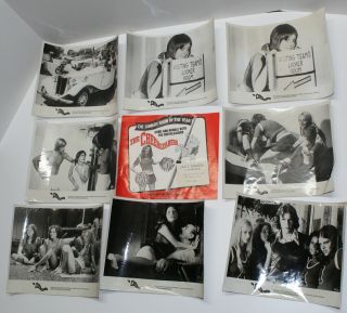 Rare Controversial 1973 The Cheerleaders Movie Promo Photos Press Kit