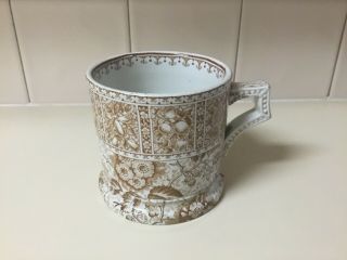 Antique J F Wileman Foley Potteries Mug - - - French Brown