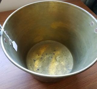 Antique American Brass Kettle Co.  Pail/Bucket,  Patina 2