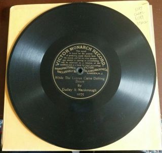 Dudley & Macdonough - Victor Monarch 1075 - Pre Dog - Rare 78 Rpm - While The Leaves - Ex