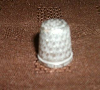 Henry Griffith & Sons Engraved Sterling Silver Thimble - Size 17