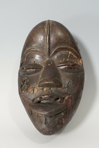 Rare Small Antique Carved Wood African Tribal Dan Spirit Mask Liberia / Guinea