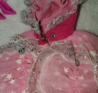 Vintage Barbie 1986 Pink Dream Glow Dress Shawl Shoes 3
