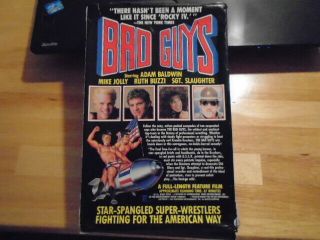 RARE OOP Bad Guys VHS film 1986 wrestling SGT.  SLAUGHTER Curt Hennig Mike Jolly 2