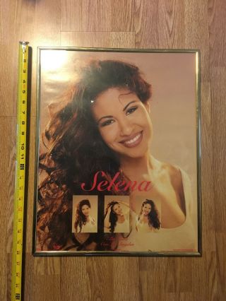Rare Vintage 1995 Selena Quintanilla Q Productions Framed Poster 20x16