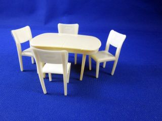 Vintage Marx Dollhouse Miniature Table And Chairs