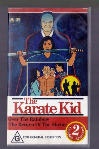 The Karate Kid: Animated Adventures - Vhs Tape.  1994,  Rare