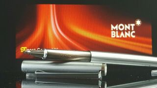 Mont Blanc Fineliner Pen Noblesse Model Functional Rare All Silver Ex Con Yy28