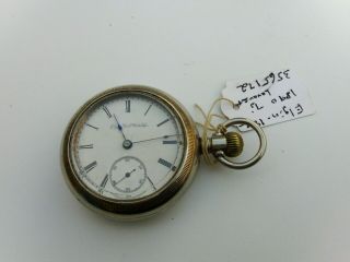 Pocket Watch Elgin 18 - S (1890),  7j.  And Running For 24 Hours.