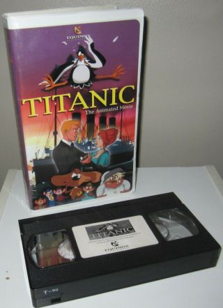 Rare Titanic: The Animated Movie Vhs 2001 Equinox