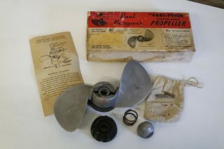 Paul Bunyan Bait Company Vari - Pitch Outboard Motor Propeller - Rare