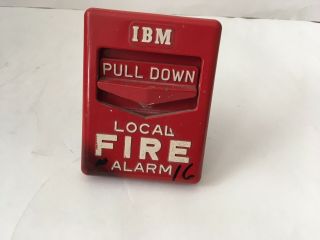 Vintage Rare Ibm 4251 - 1 Fire Alarm Pull Station Chevron Simplex