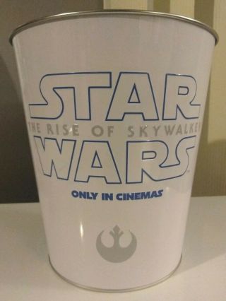 Star Wars: Rise Of Skywalker 2019 Official Cinemark Exclusive Rare Popcorn Pail