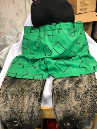 Chuck E Cheese Showbiz Pizza Walk Around Costume Fat Suit And Leg Fur Only Rare