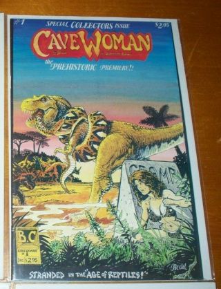 1993 Cavewoman 1 Basement Comics Budd Root 1st Print Rare Fine Or Better
