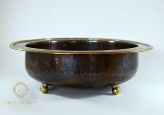Antique Arts & Crafts Copper & Brass Centrepiece / Fruit Bowl