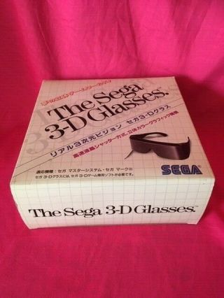 Rare The Sega 3 - D Glasses Sega Master System/mark3