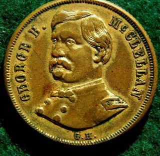 1864 Rare George H Mcclellan Presidential Campaign Medal Numista Rarity 97/100