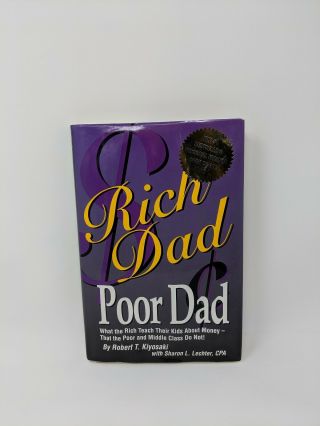 Rich Dad Poor Dad By Robert Kiyosaki Personal Rare Out Of Print Hardcover