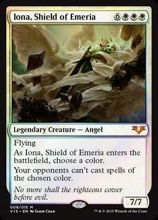 Foil Iona,  Shield Of Emeria From The Vault: Angels Mtg White Creature Rare