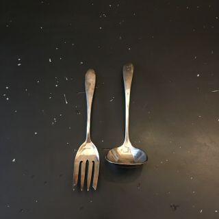 Sterling Silver Vintage Spoon And Fork