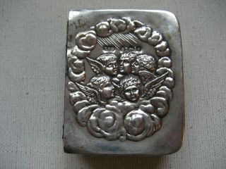 1899 Sterling English Silver Angel Cherubs Miniature Book Of Common Prayer Book