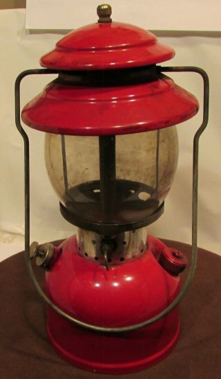 Vintage Red Coleman Lantern,  Sunshine Of The Night 200A Dates 12 ‘64 3