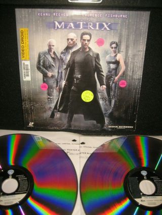 The Matrix Laserdisc Ld Keanu Reeves Wachowski Brothers 1999 Mega Rare