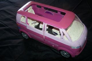 Barbie 2 Tone Pink Vw Volks Wagon Van Bus Mattel 2002 Vintage Missing Remote
