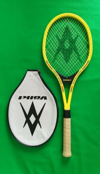 Very Rare Volkl Oktogon Diagonal Strings Tennis Racket And Cover L4