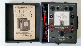 Collectible Vintage Analog Utility Voltage Ohm Meter Accurate Instrument 161