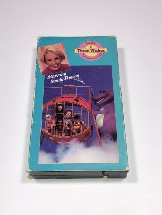 Barney & The Backyard Gang - Three Wishes 7746 - 1 (vhs,  1988) Rare,  Sandy Duncan