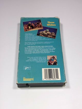 Barney & The BackYard Gang - Three Wishes 7746 - 1 (VHS,  1988) Rare,  Sandy Duncan 2