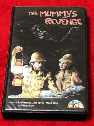 The Mummy’s Revenge 1970s Paul Naschy Eurohorror Unicorn Clamshell Vhs - Rare
