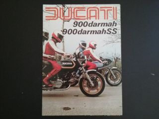 Vintage Ducati 900 Darmah Ss Motorcycle Dealer Brochure And Specifications L2705