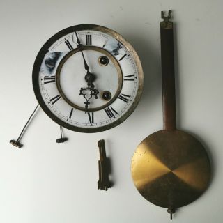Antique Junghans Wall Clock Movemenet Spare Parts German