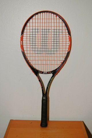 Rare Wilson Burn 25 Orange Team Tennis Racquet 3 7/8 00