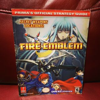 Fire Emblem / Prima Official Strategy Guide / Nintendo Game Boy Advance Gba Rare