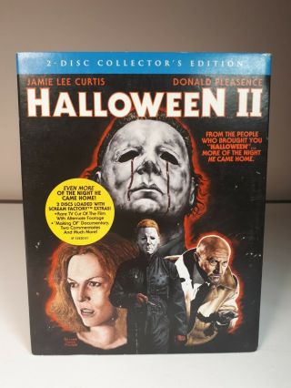 Halloween 2 Scream Factory Collector’s Edition Blu Ray W/slip Rare Oop