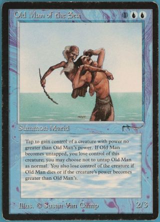 Old Man Of The Sea Arabian Nights Heavily Pld Blue Rare Card (97523) Abugames