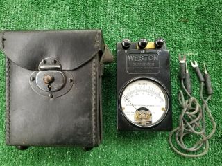 Antique Vintage Tube Radio Test Meter Weston Ohmmeter Model 689