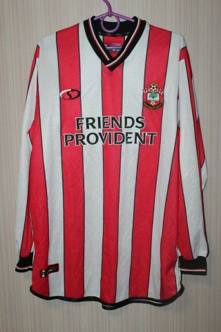 Southampton 2001 2002 2003 Rare Vintage Home Long Sleeve Shirt Jersey Size 38 - 40