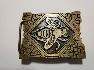Wasp/ Bee Belt Buckle Vintage Very Rare Instyle 1978 Gold And Bronze